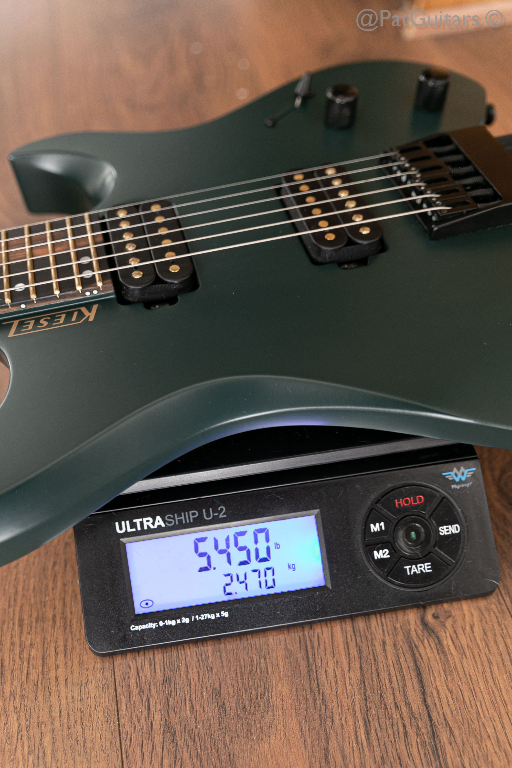 Kiesel Guitars Vader In British Racing Green Headless Guitar