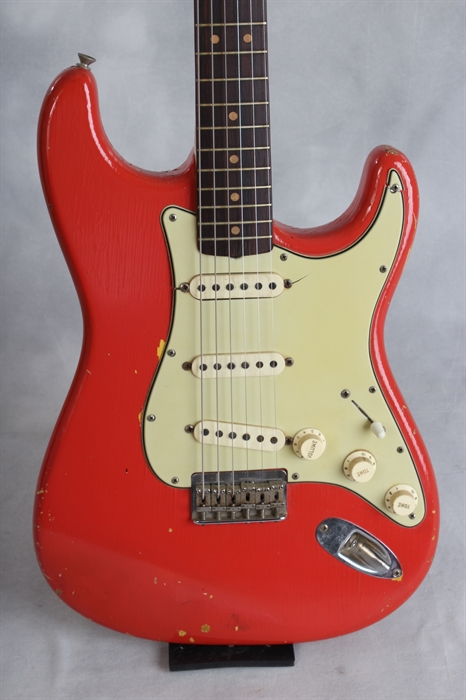 Fender ® Stratocaster In Fiesta Red 1963 Guitar For Sale Mandolin Brothers 6893