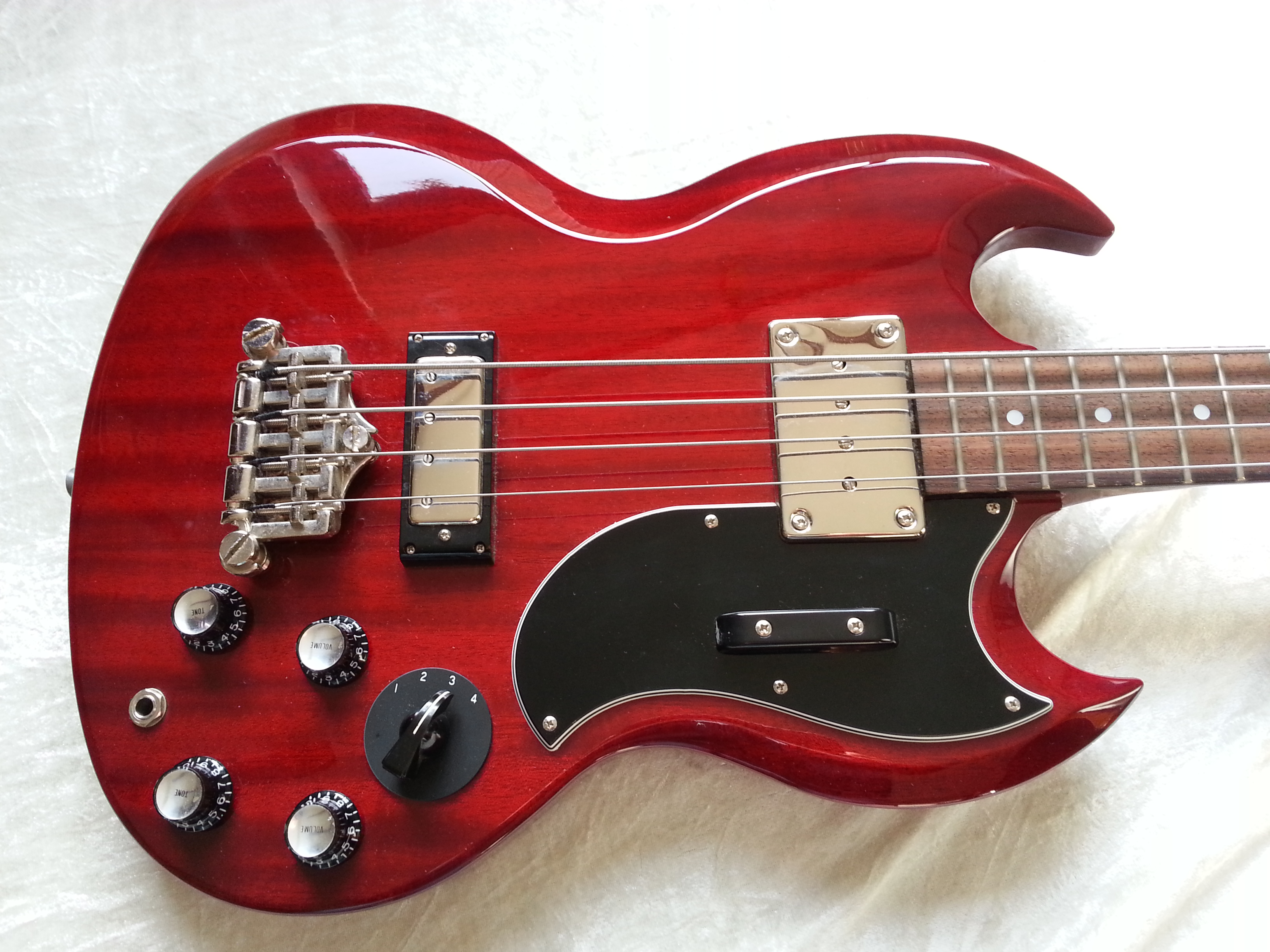 Epiphone Elite / Gibson EB3 Elite 2003 Cherry Red Bass For Sale