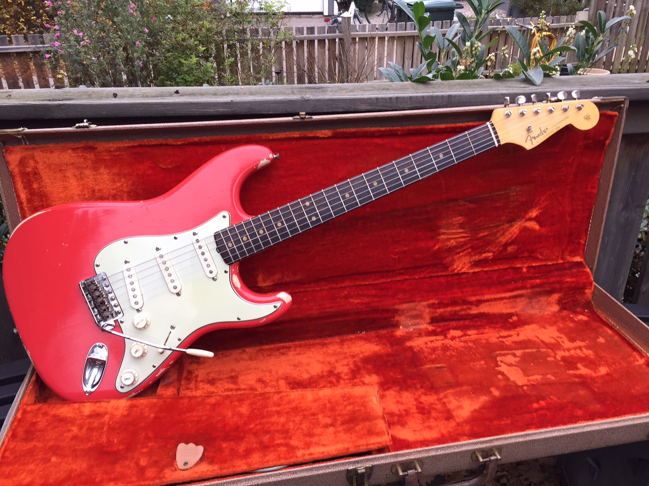 Fender Stratocaster 1962 Fiesta Red Guitar For Sale Anders Anderson Guitars