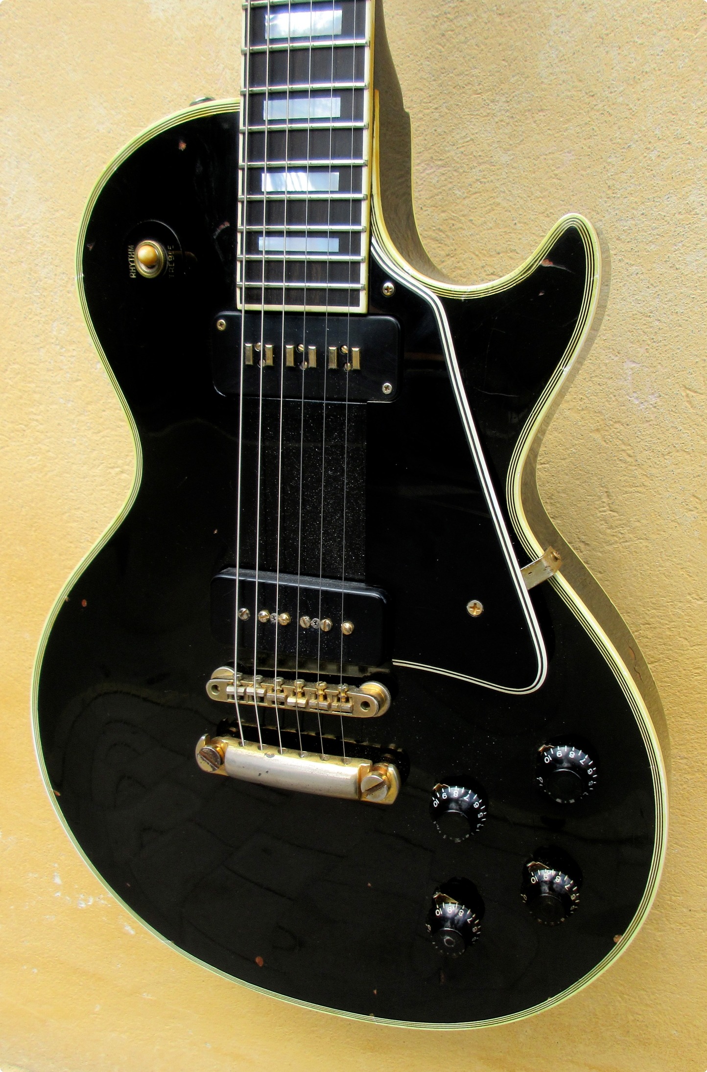 Gibson Les Paul Custom Black Beauty Black Guitar For Sale Halkans Rockhouse