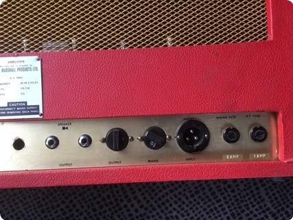 Marshall Super Bass 100 1969 Red