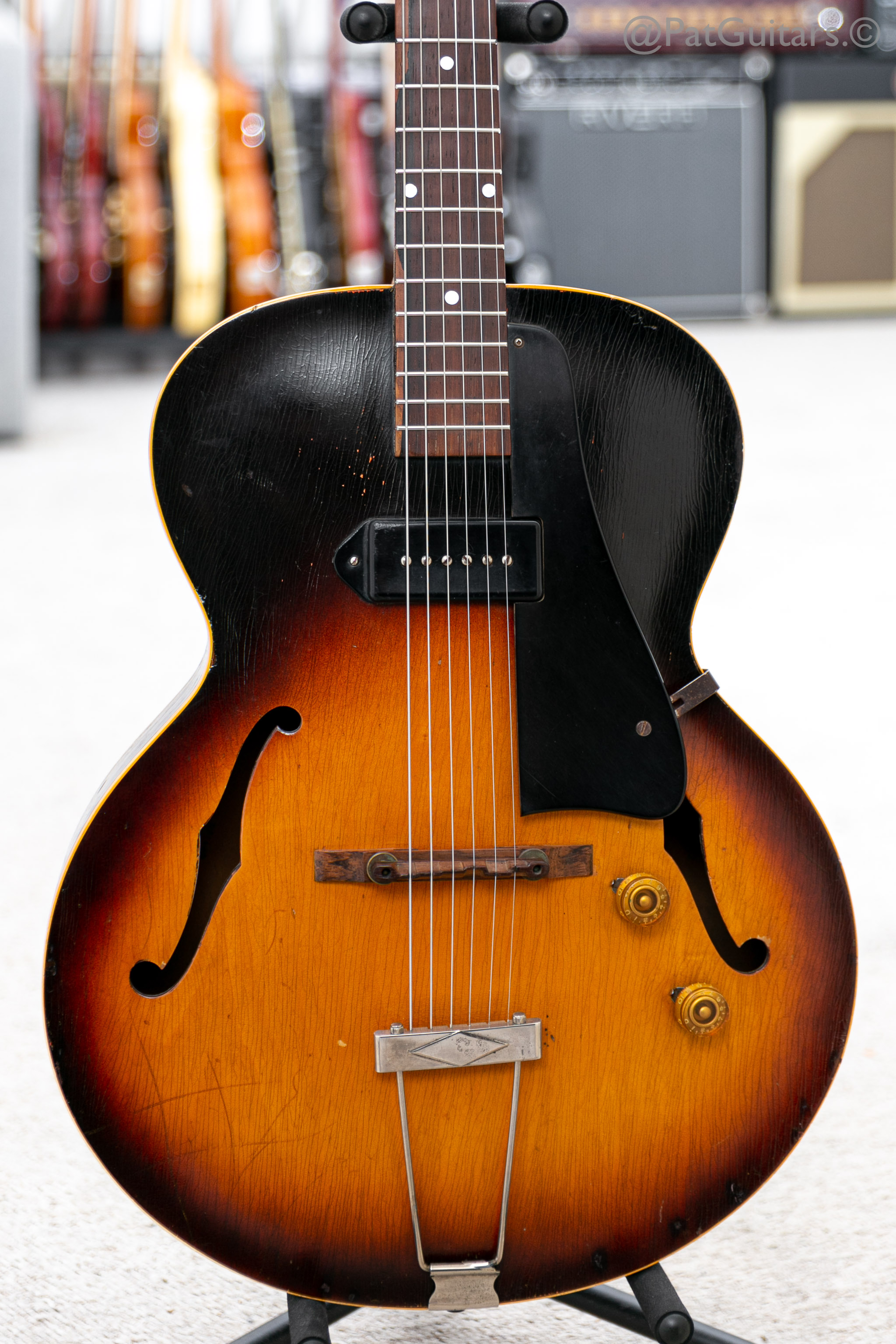 Gibson 1954 ES 125 In Sunburst Vintage Archtop Guitar 1950's Guitar For