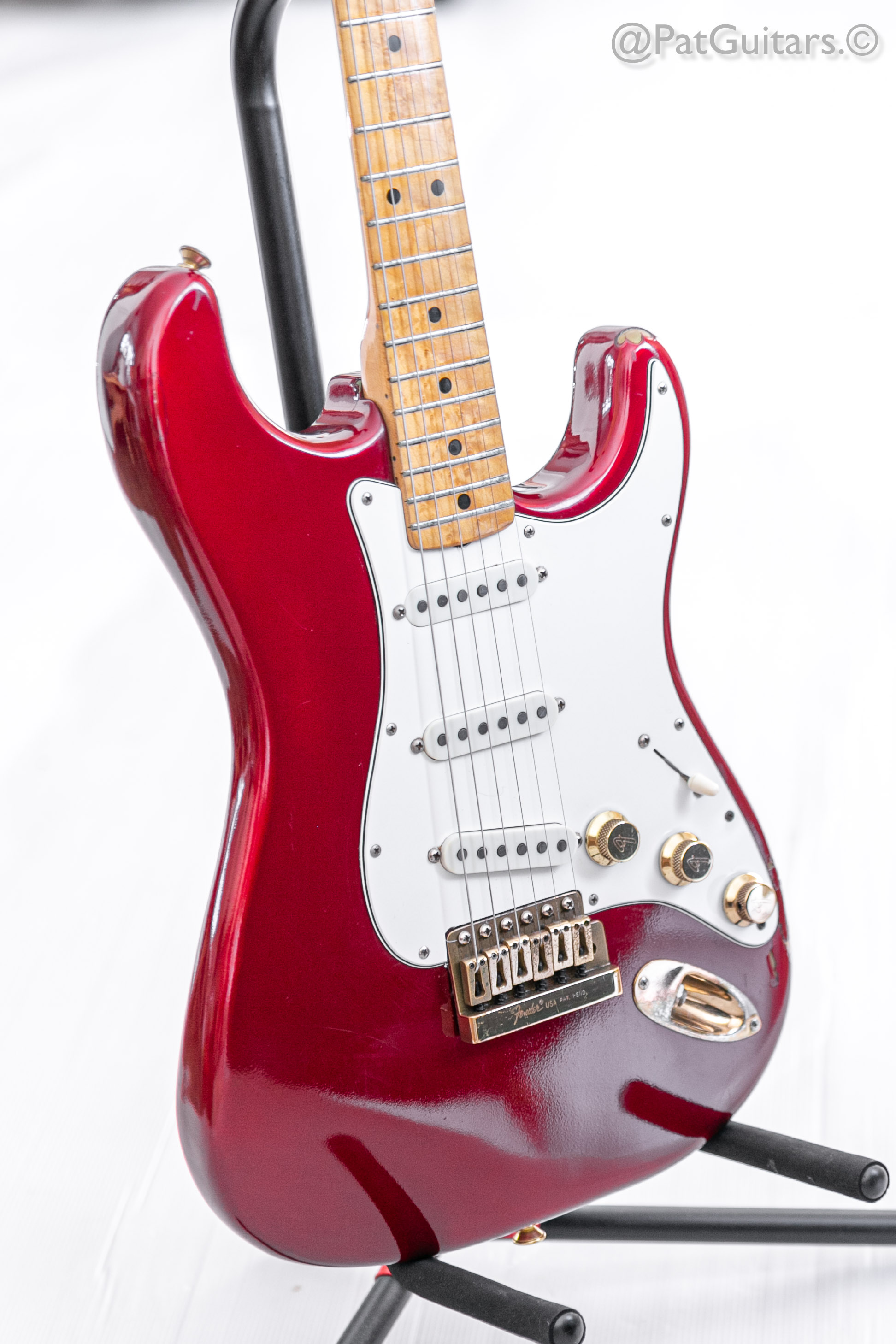 Fender The Strat With Birdseye Fretboard In Candy Apple Red ...