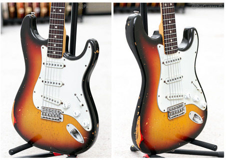 Fender Stratocaster In Sunburst. Greg Martin Owned. 7.5lbs 1974