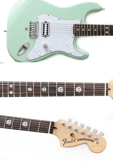 Fender Tom Delonge Partcaster Stratocaster In Surf Green 2020