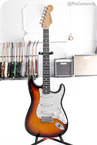 Fender-Strat Plus With Rosewood In Sunburst. Lace Pickups. Stratocaster-1993