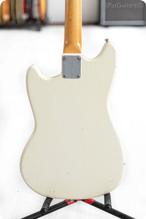 Fender Musicmaster Ii In Olympic White 6.2lbs. 23 Short Scale 1966