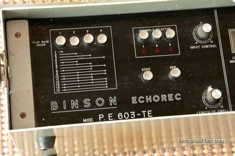 Binson Echorec Pe603 Te On Hold 1975