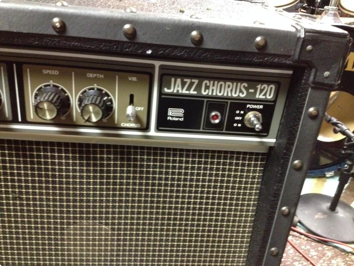 Roland JC 120 With Case 1980's Black/silver Amp