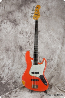 Fender Jazz Bass 1963 Fiesta Red Refin.