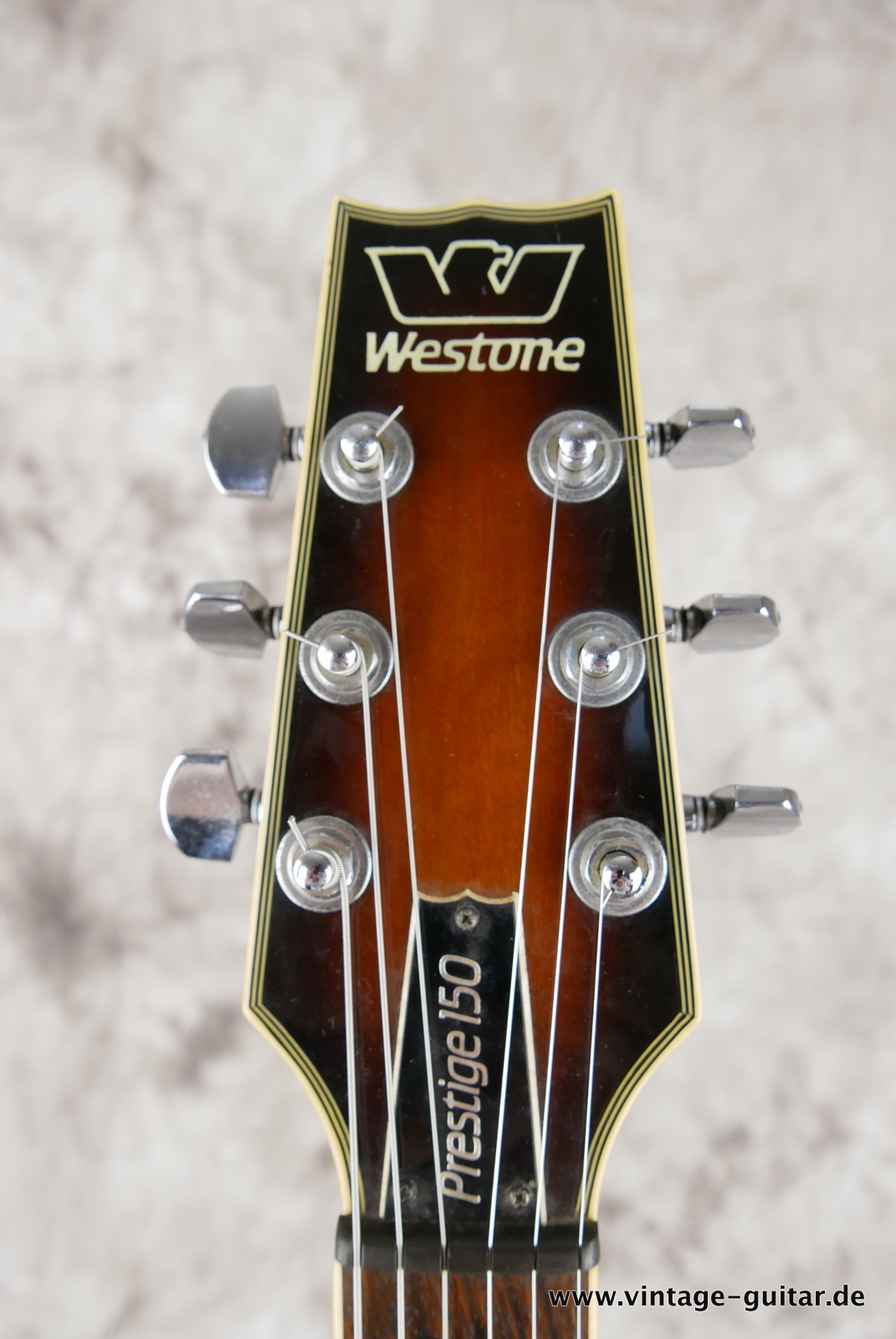 Westone Prestige 150 1980s Brown Sunburst Guitar For Sale Vintage