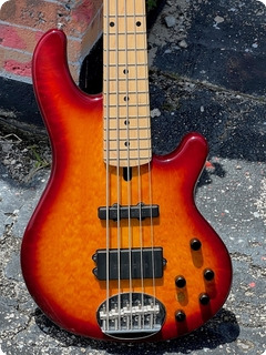 Lakland Skyline 55 02 5 String Bass 2015 Cherry Sunburst