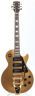 Gibson Les Paul Studio 50s Tribute P 90 3x Pu Bigsby  2012 Goldtop