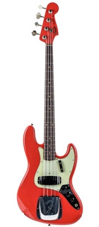 Fender Custom Shop 63 Jazz Bass Journeyman Aged Fiesta Red