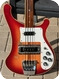 Rickenbacker-4001 Fretless Bass-1976-Fireglo