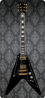 Dunable Guitars De Asteroid Gloss Black Gold Hardware