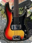 Fender-Precision Fretless Bass -1978-Sunburst Finish