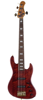 Sadowsky Metroline 21 Fret Standard J/j Bass Limited Edition 5 String Majestic Red Transparent Satin #003921 24 2023