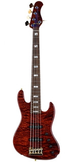 Sadowsky Masterbuilt 21 Fret Standard J/j Bass Limited Edition 5 String Majestic Red Transparent High Polish 2023