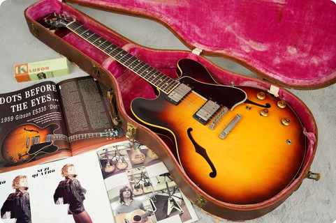 Gibson Es 335 Td 1959 Sunburst Ex Len Tuckey (susie Quatro)