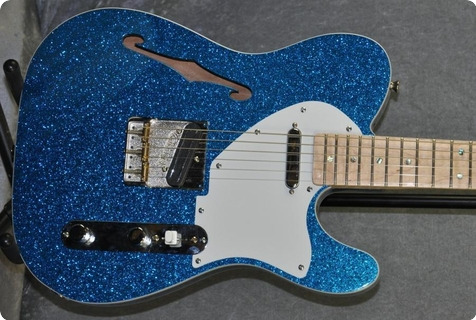 Clern Tle Thinline  69, Ooak (one Of A Kind).  2024 Ice Blue Sparkle