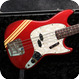 Fender -  Mustang Bass 1973 Candy Apple Red