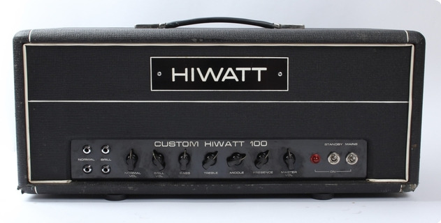 Hiwatt Dr103 Custom 100 1970 Black 