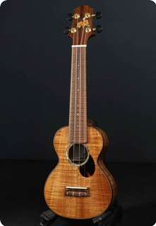 Water Road Soprano Ukulele (hibiscus Orange) Hawaiian Koa 2012 Natural