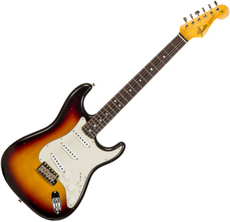 Fender Custom Shop Strat 1964 Rw #r114936   Journeyman Relic 3 Color Sunburst