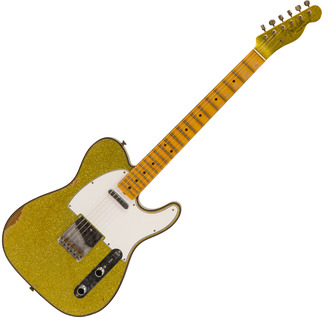 Fender Custom Shop Tele Custom 1963 2020 Ltd Rw #cz545983   Relic Chartreuse Sparkle