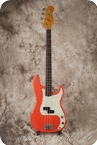 Fender-Precison Bass-1963-Fiesta Red Refin.