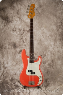 Fender Precison Bass 1963 Fiesta Red Refin.