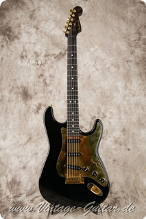 Fender Stratocaster Aluminum Black & Gold 1995 Black