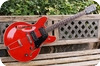 Univox-35-style Semi-Acoustic Guitar-Red