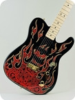 Fender-James Burton Telecaster-2022-Black W/Red Paisley Flames