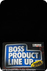 Boss Product Line Up 2001