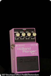 Boss Hf 2 Hi Band Flanger (green Label) 1989 Pink