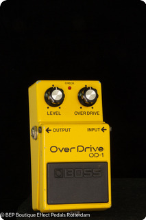 Boss Od 1 Over Drive (black Label) Yellow