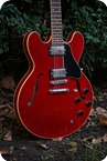 Gibson-ES335 Dot-1989-Cherry Red