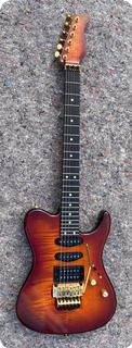 Valley Arts Custom Pro Larry Carlton 1990 Sunburst Flam Top