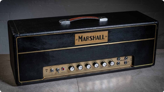 Marshall Jtm45 Head Gold Block Logo 1964 Black