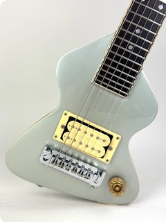 Erlewine Chiquita Travel Guitar 1990 Silver/blue