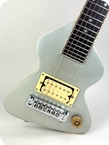 Erlewine Chiquita Travel Guitar 1990 SilverBlue