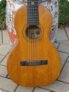 Joseph Bohmann Parlor Guitar 1898 Natural Finish