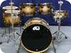 Dw DW Collectors Maple Exotic Shellset 2012 Candy Black Burst Over Heartwood Curly