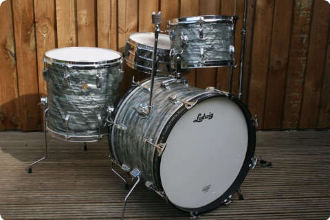 Ludwig Downbeat 1966 Original Sky Blue Diamond Pearl