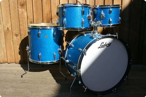 Ludwig Hollywood 1967 Original Blue Sparkle