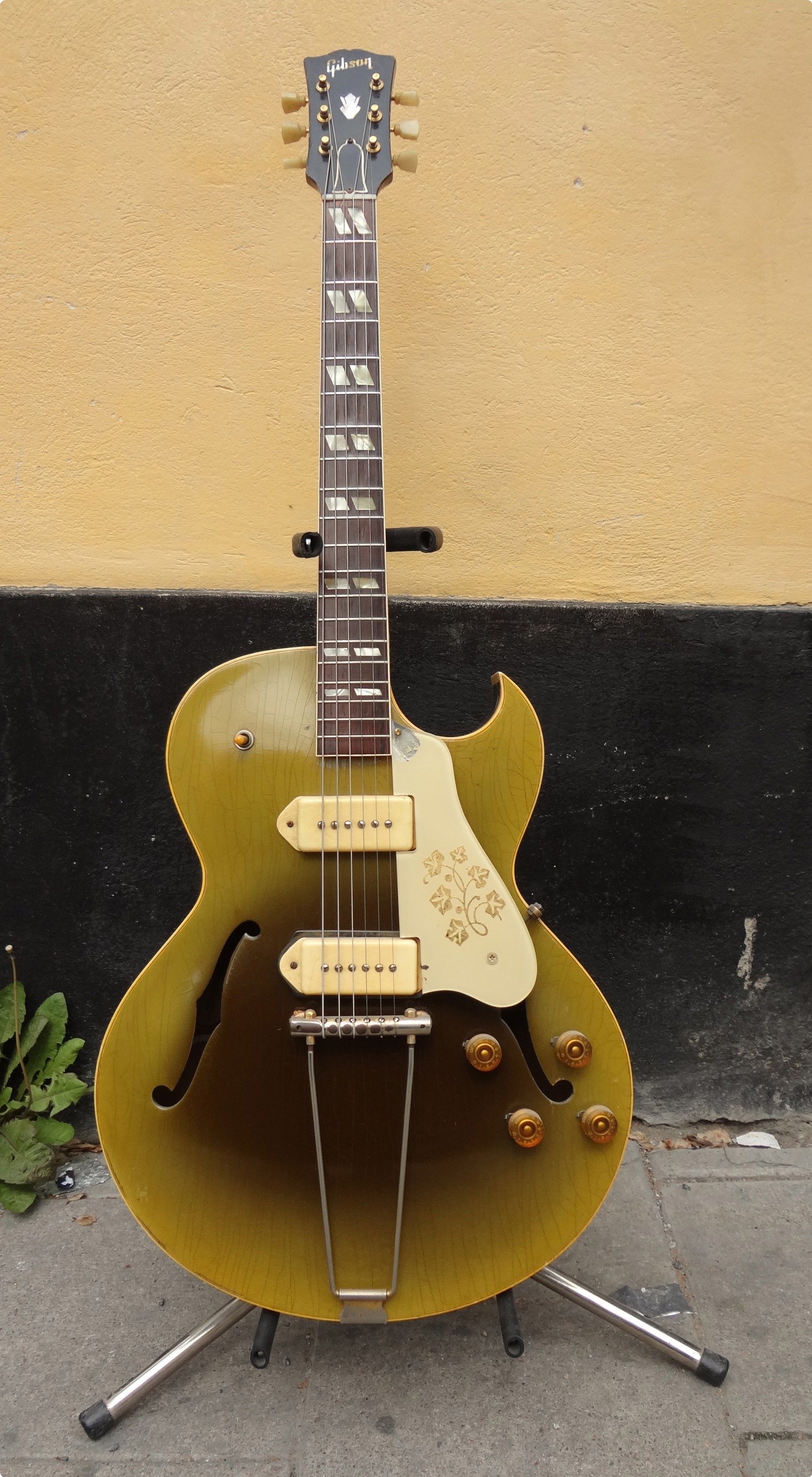 Gibson ES 295 Expo Color 1955 Guitar For Sale Halkans Rockhouse