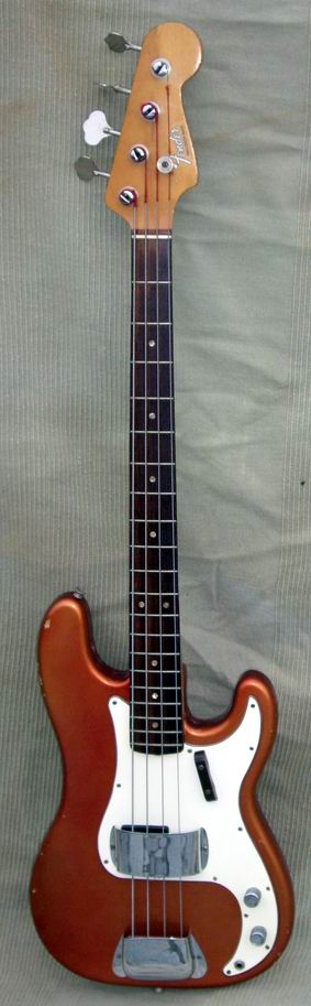 Fender Precision Bass 1966 Candy Apple Red CAR Custom Color Bass